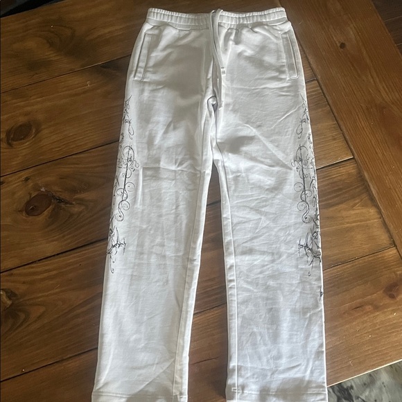 Insomnia Visuals Double Cross Grey Sweatpants - Picture 6 of 9